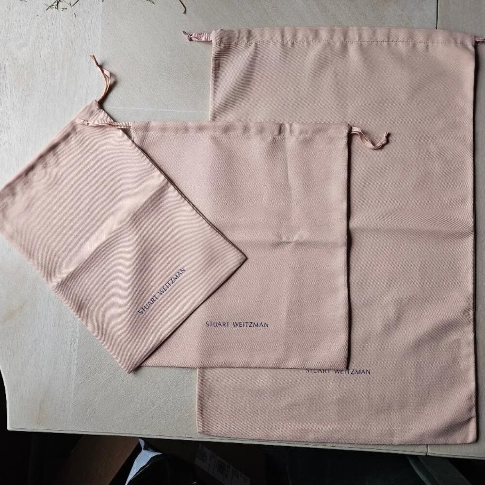 Set of 3 New Stuart Weitzman Drawstring Dust Bags - Picture 2 of 7